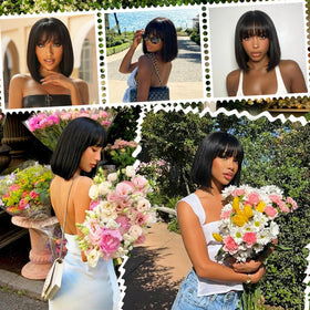 PISRY ready to wear wig in minutes for busy mornings