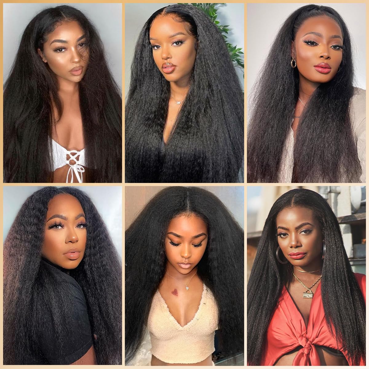 Piuneo Yaki Straight natural black hair can be dyed and restyled