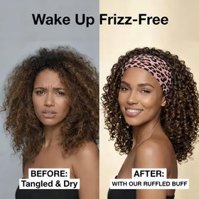 PIUOWAR Pineapple Head Wrap with wide night scarf design protects curls while you sleep.