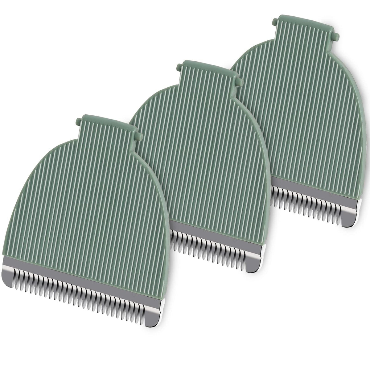 Piwerod 3-pack replacement blades for Meridian trimmer, ready for precise trimming.