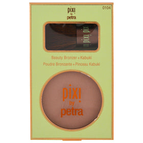 Pixi Beauty Bronzer swatch on skin demonstrates sun-kissed luminosity.