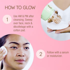 Pixi Botanical Collagen Tonic on skin, showing smoothing and hydration.