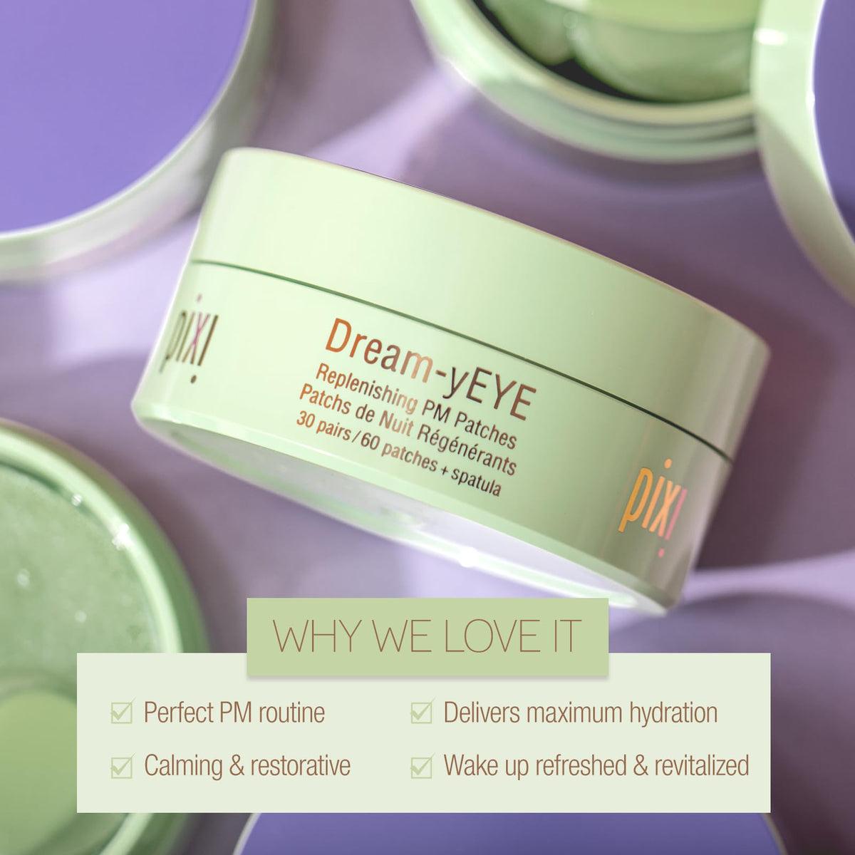 Pixi Dream-yEYE dual patches ready for a calming ritual