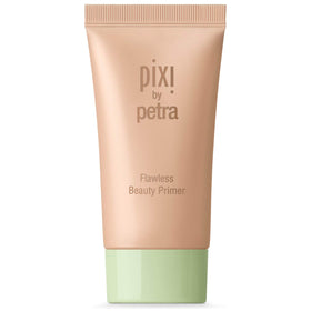 Pixi Flawless Beauty Primer hydrating glow bottle pour for smooth makeup application