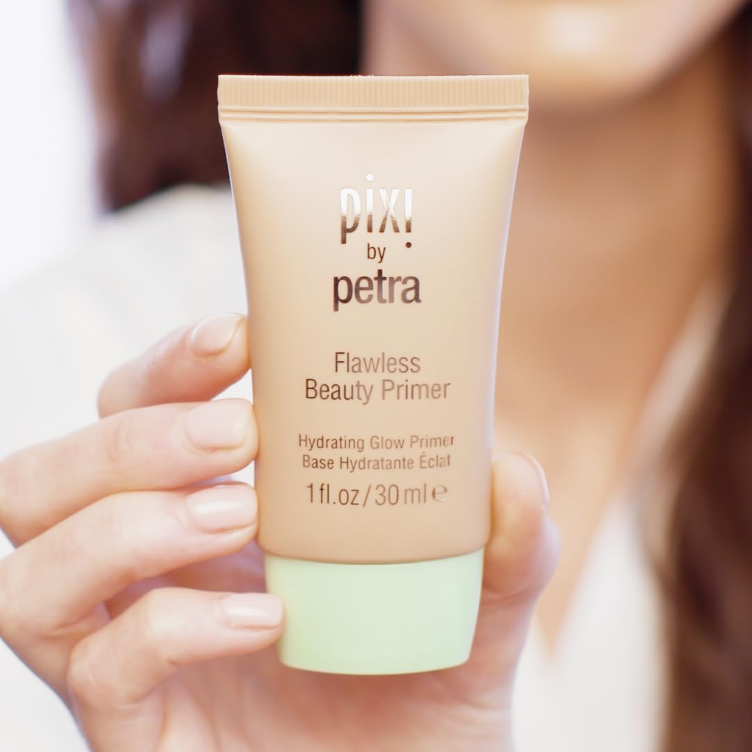 Pixi Flawless Beauty Primer worn alone or under makeup for natural glow