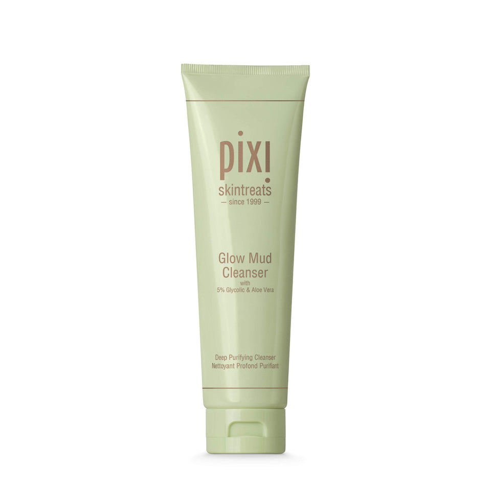 Pixi Glow Mud Cleanser packaging for a purified daily routine.