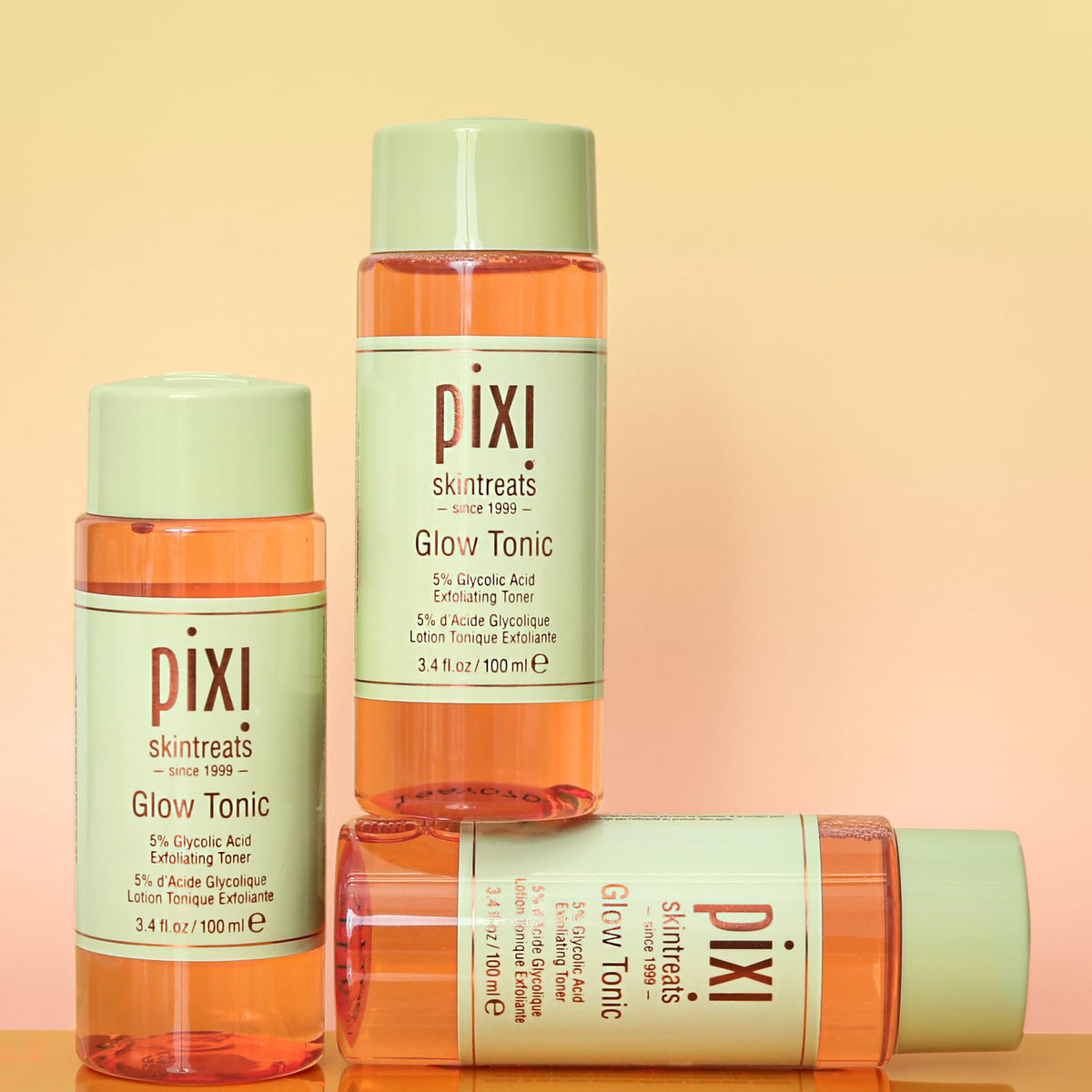 Pixi Glow Tonic near a moisturizer supporting layering.