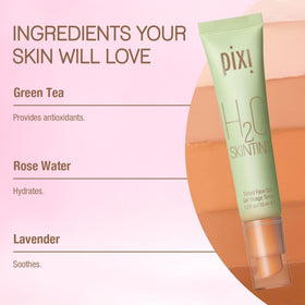 Pixi H2O SkinTint SPF 35 label highlights sun protection for fair complexions.