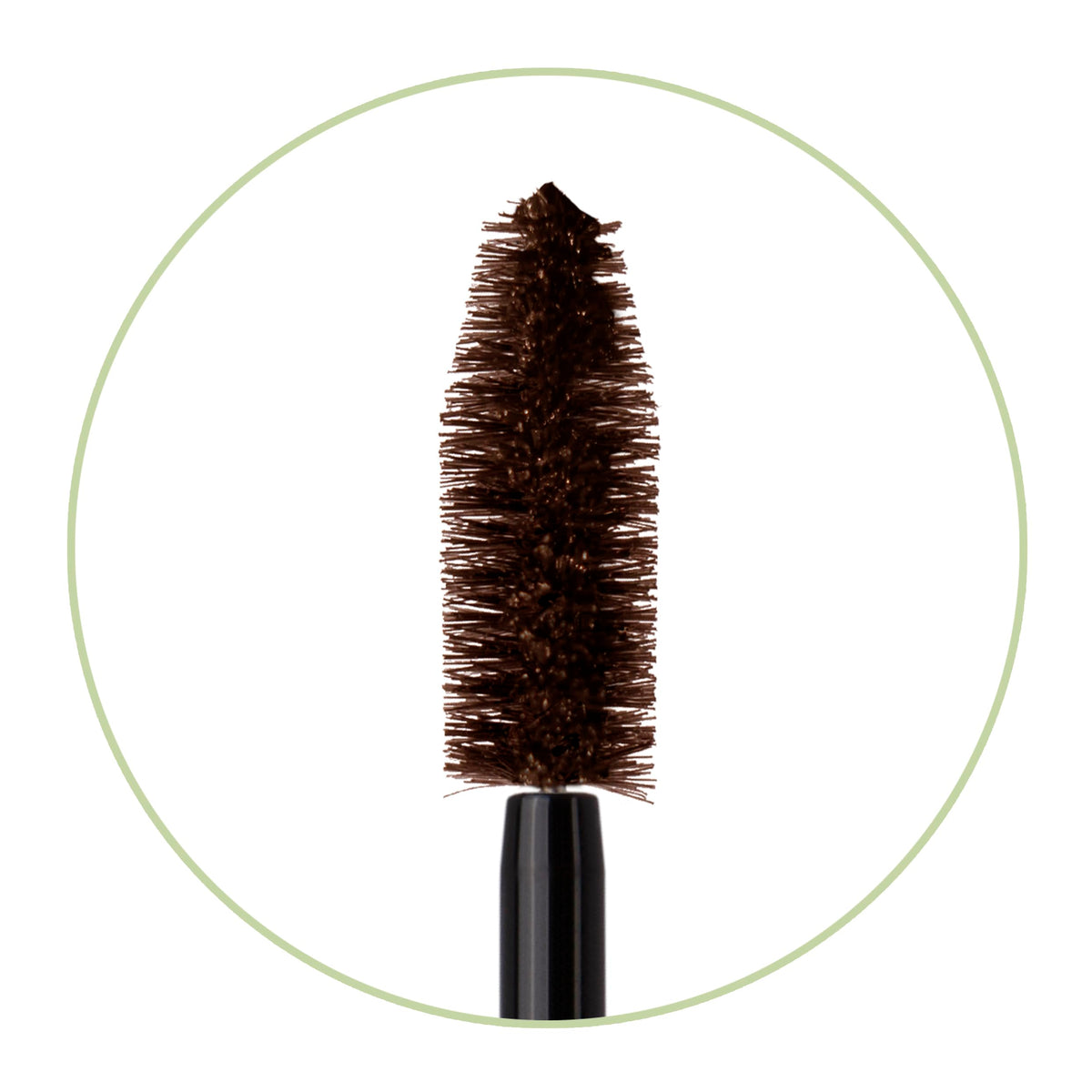 Pixi Large Lash Mascara brown-volume wand demonstrates buildable lashes from day to night