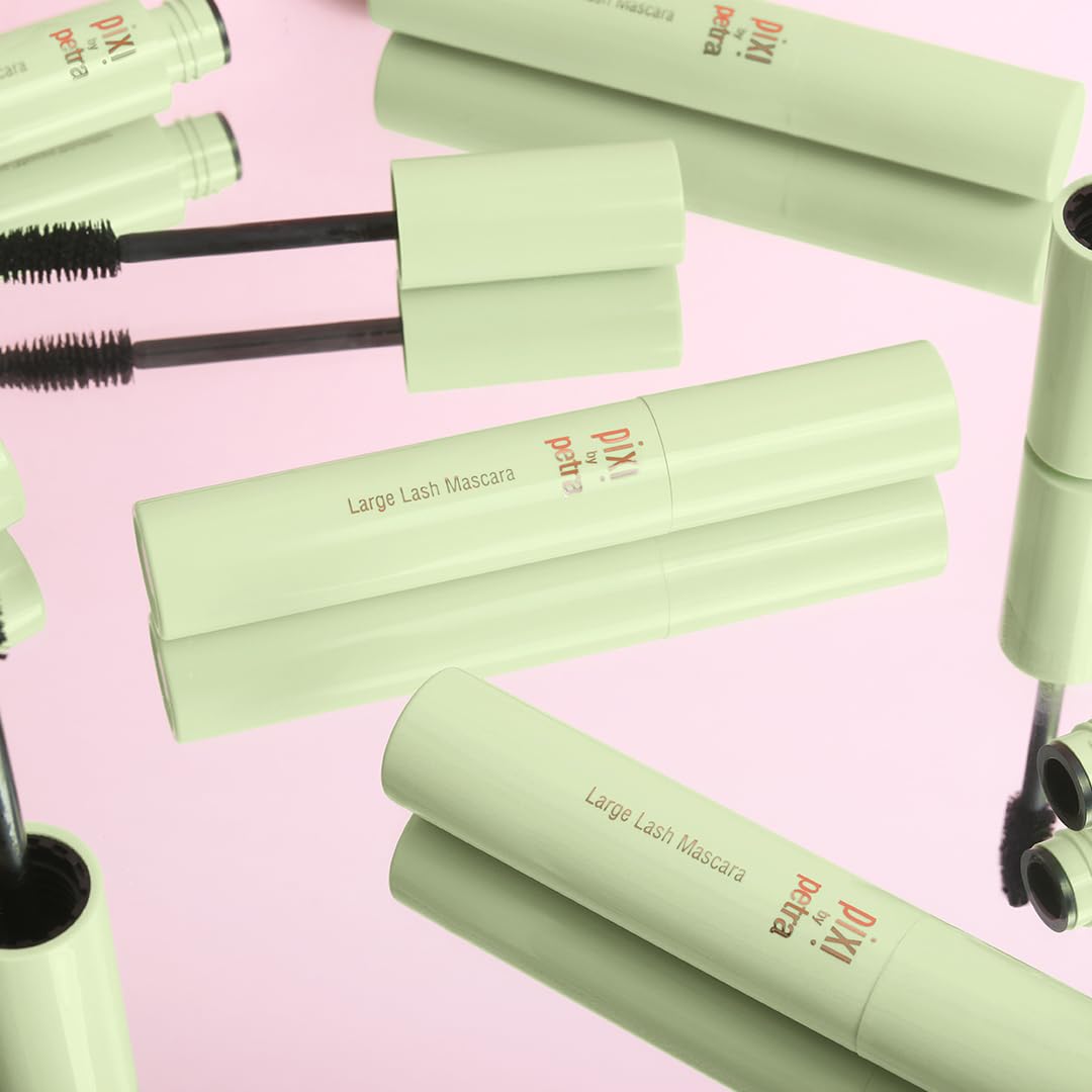 Pixi Large Lash Mascara long-wear smudge-proof formula keeps lashes defined