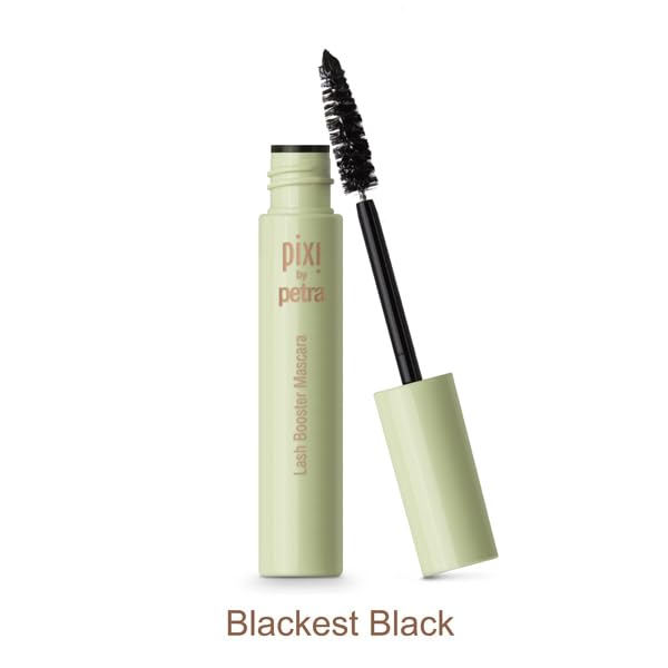 Pixi Lash Booster Mascara nourishes lashes with vitamin E.