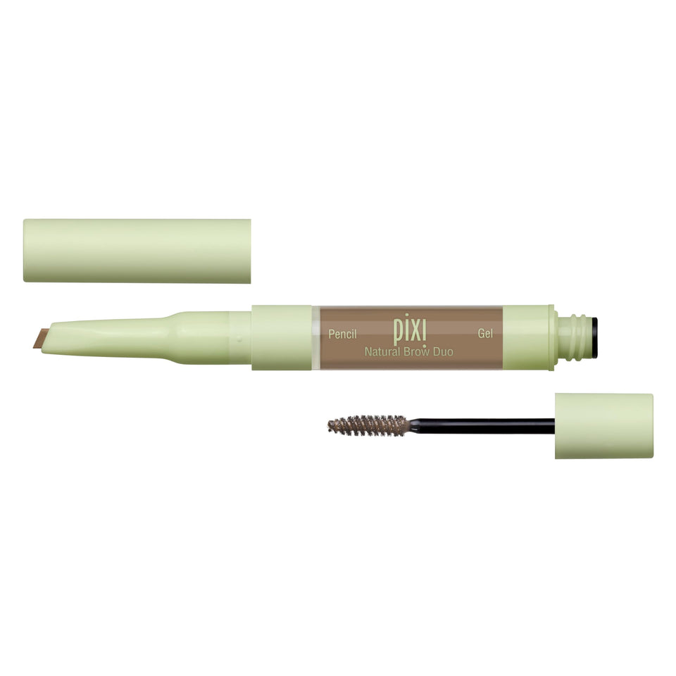 Pixi Natural Brow Duo pencil tip creates hair-like strokes for natural definition.
