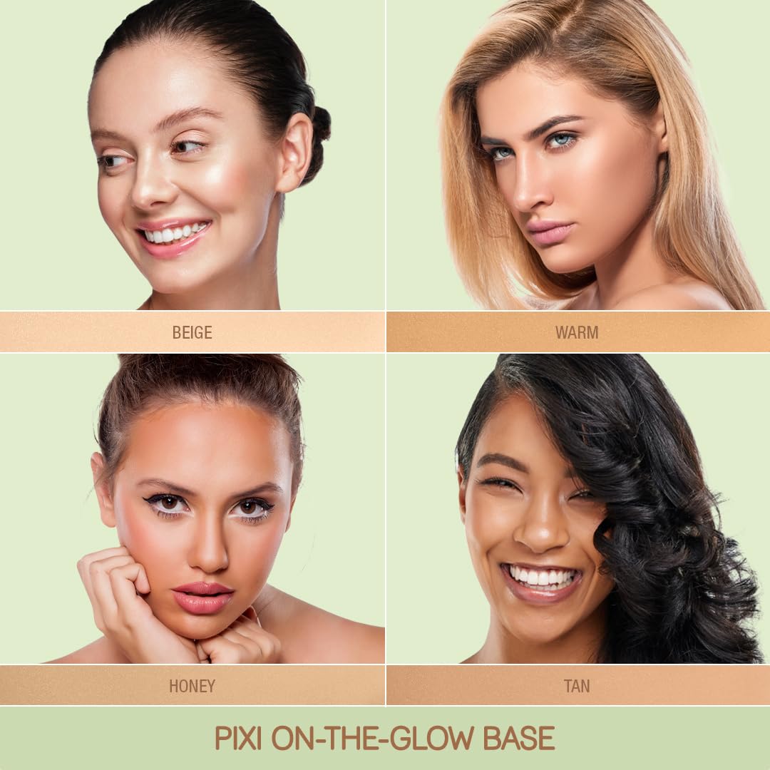Pixi On-the-Glow Base compact for portable, easy touch-ups on the go