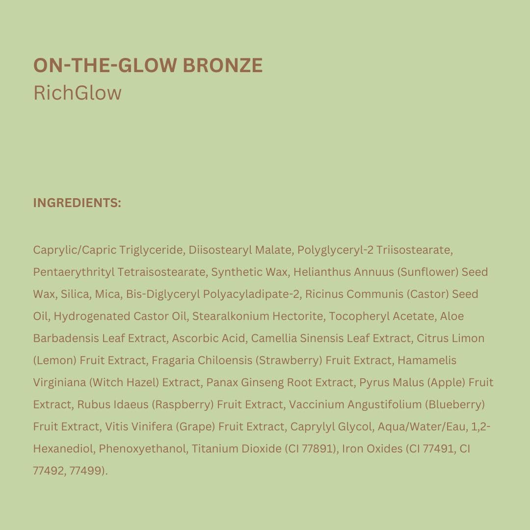 Compact, travel-friendly Pixi On-the-Glow Bronze Stick.