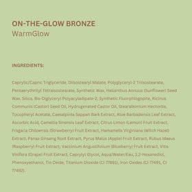 Pixi On-the-Glow Bronze cruelty-free and paraben-free formula detail.