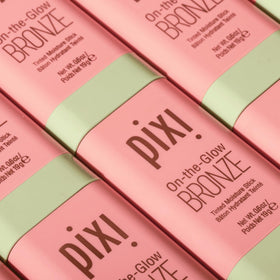 Pixi On-the-Glow Bronze swatch showing dewy bronze finish.