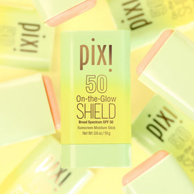 Pixi On-the-Glow Shield SPF 50 2-pack clover flower soothing skin barrier