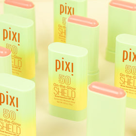 Pixi On-the-Glow Shield SPF 50 2-pack no white cast finish