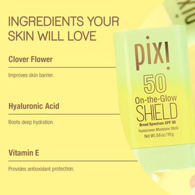 Pixi On-the-Glow Shield SPF 50 2-pack travel-size ease for busy mornings