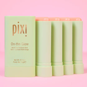 Pixi On-The-Glow applies smoothly to skin and hair for immediate hydration.