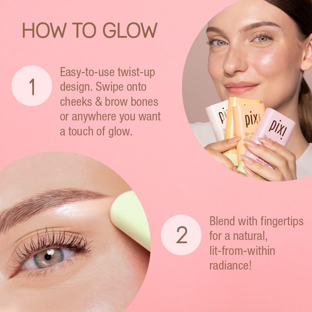 Pixi On-the-Glow twist-up mechanism for easy application.