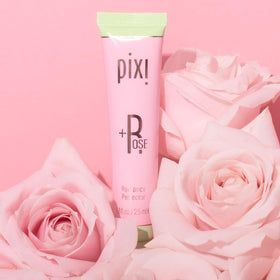 Pixi Rose Radiance Perfector hyaluronic acid delivers surface hydration for a refreshed feel.