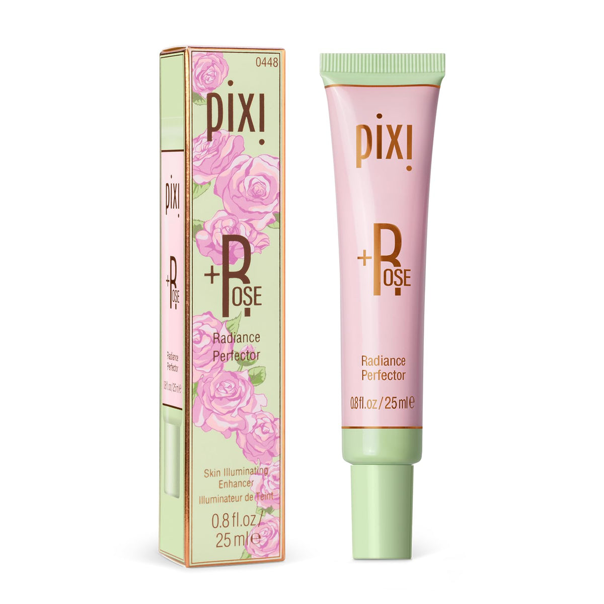 Pixi Rose Radiance Perfector rosy tint swatch on skin for even tone.