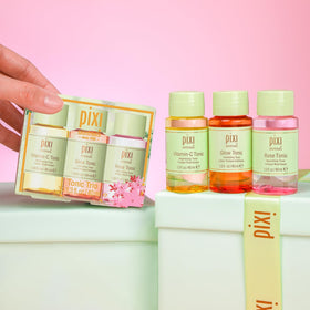 Pixi Rose Tonic bottle close-up demonstrating hydrating rose hydrosol for calm skin