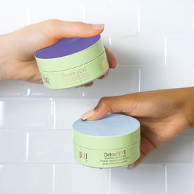 Pixi eye patches being applied during morning routine for brightness