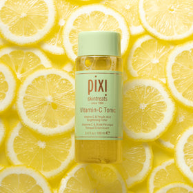 Pixi Vitamin-C Tonic with probiotics visual emphasizing skin barrier support.