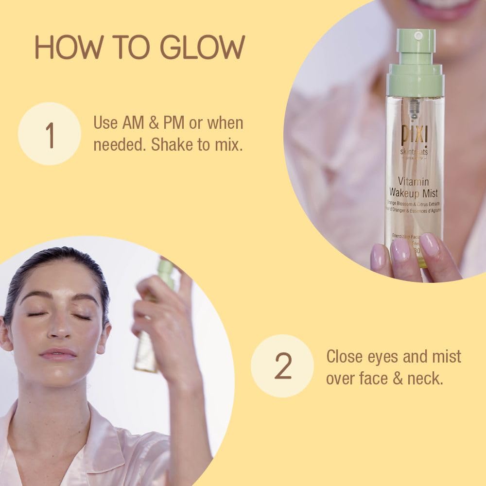 Pixi Vitamin-C Wakeup Mist with grapefruit peel oil for oil control
