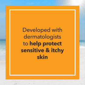 Seaside scene with Piz Buin Allergy Face Cream SPF50+ protection