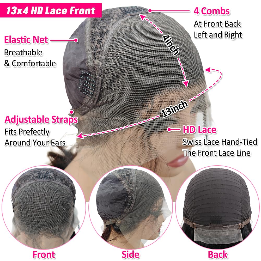 Pizazz adjustable cap with four combs secures comfortable all-day wear.