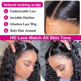 Pizazz bleached knots create a natural scalp appearance