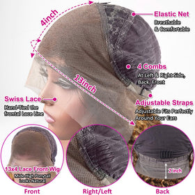 Pizazz baby hairs along the hairline enable versatile styling options