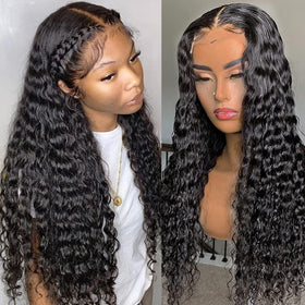 Pizazz HD transparent lace front wig for a seamless natural hairline