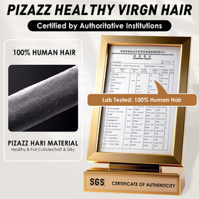 Pizazz pre-plucked natural hairline for a realistic edge.