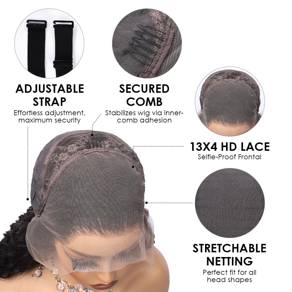 Pizazz unprocessed human hair wig with baby hair detail for versatile styling