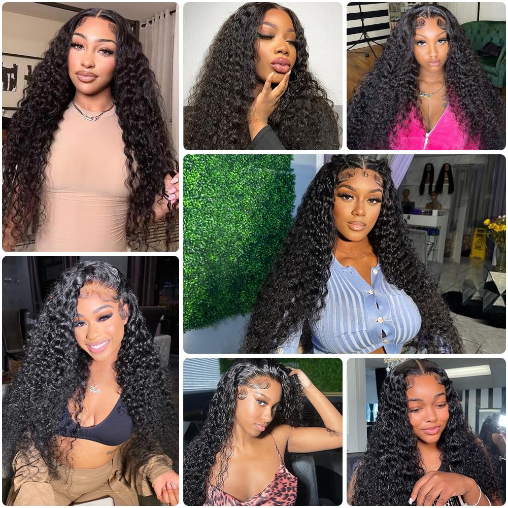 Pizazz natural color deep wave wig ready to dye or bleach.