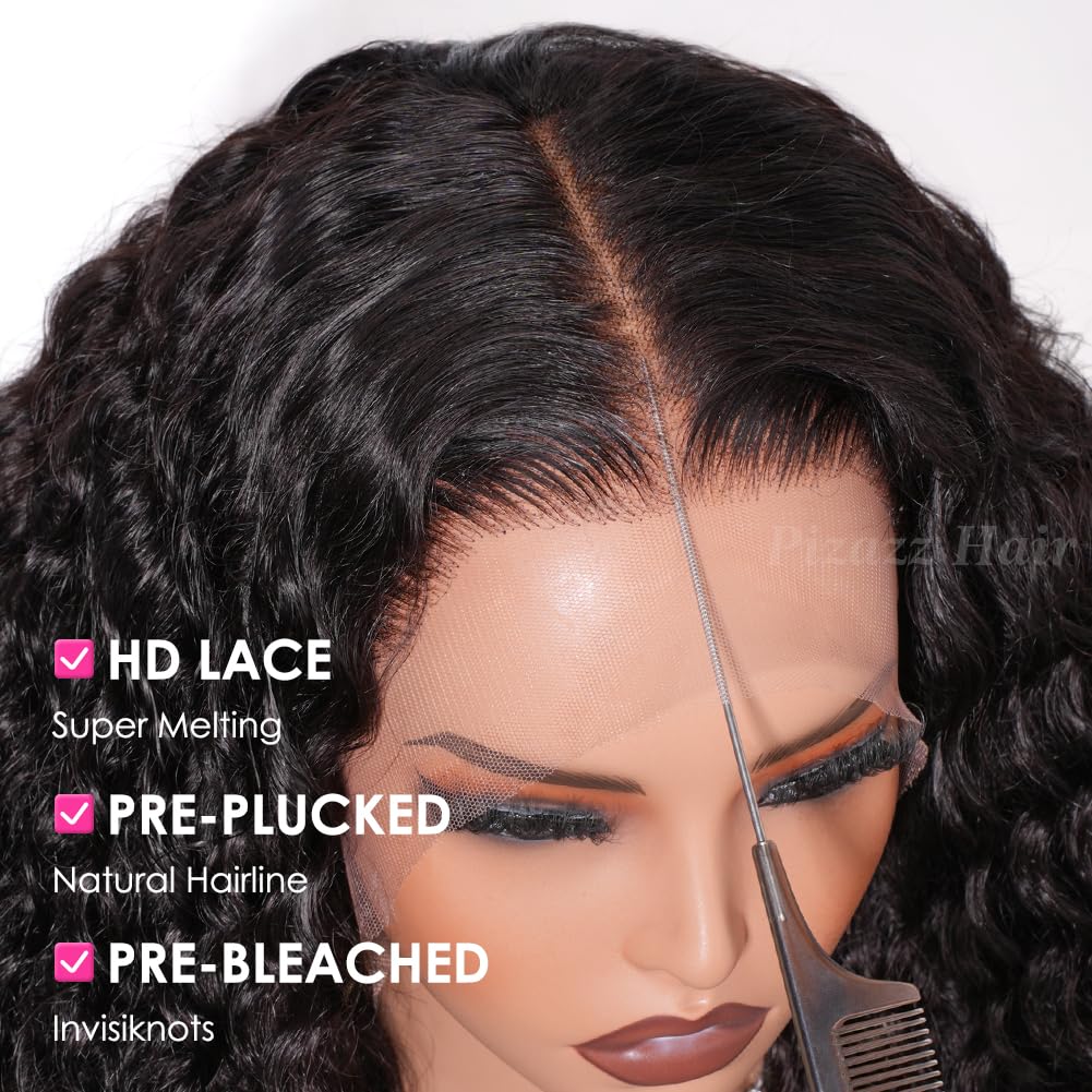 Pizazz Swiss lace front with natural hairline for breathable, invisible wear.