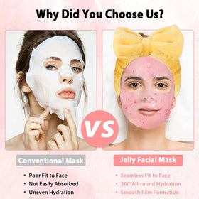 Pjordo Bamboo Charcoal Jelly Mask Powder helps detoxify and clarify pores.