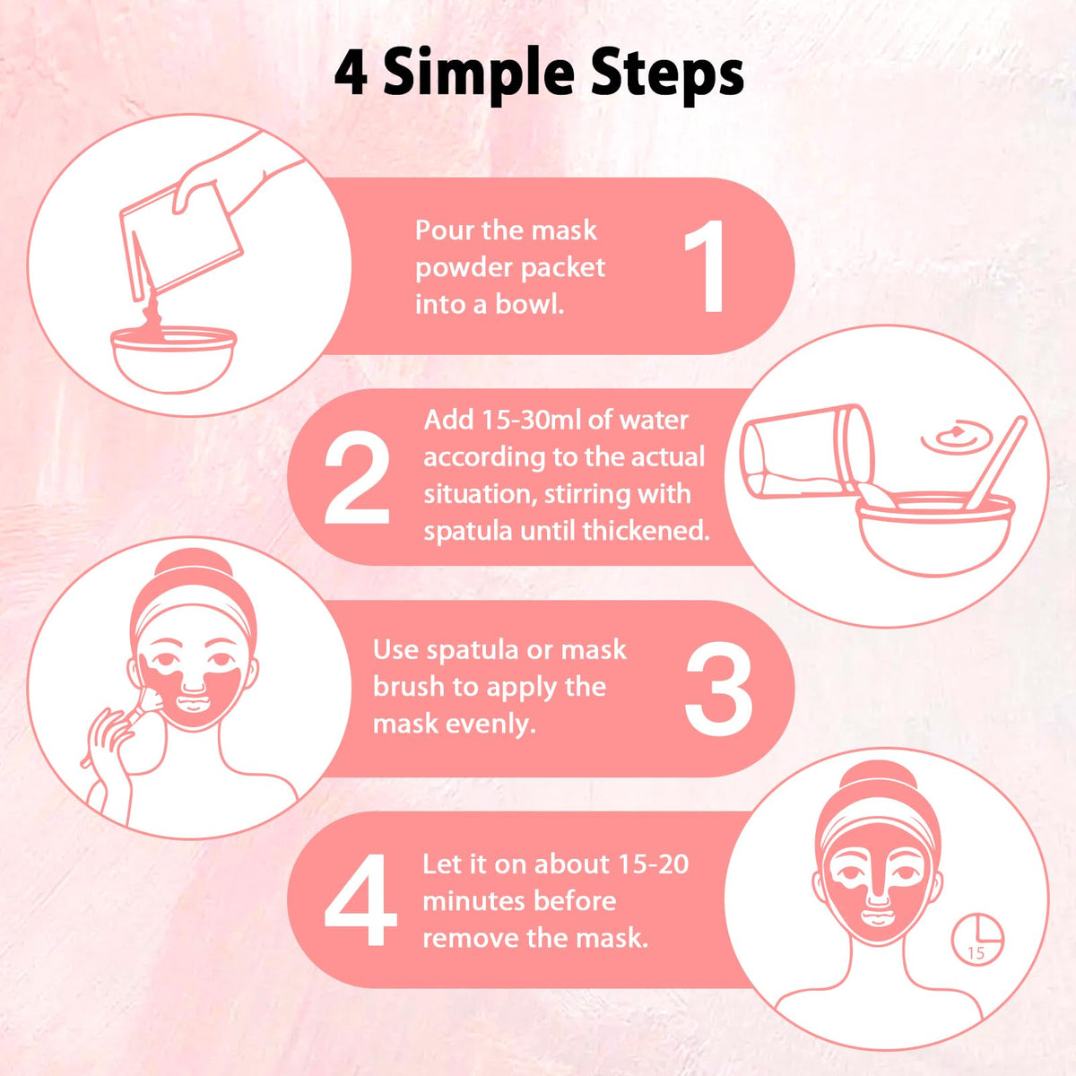 Pjordo Collagen Jelly Mask Powder supports skin firmness and surface smoothness.