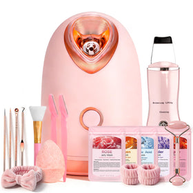 Pjordo facial steamer spa kit front view for compact at-home spa