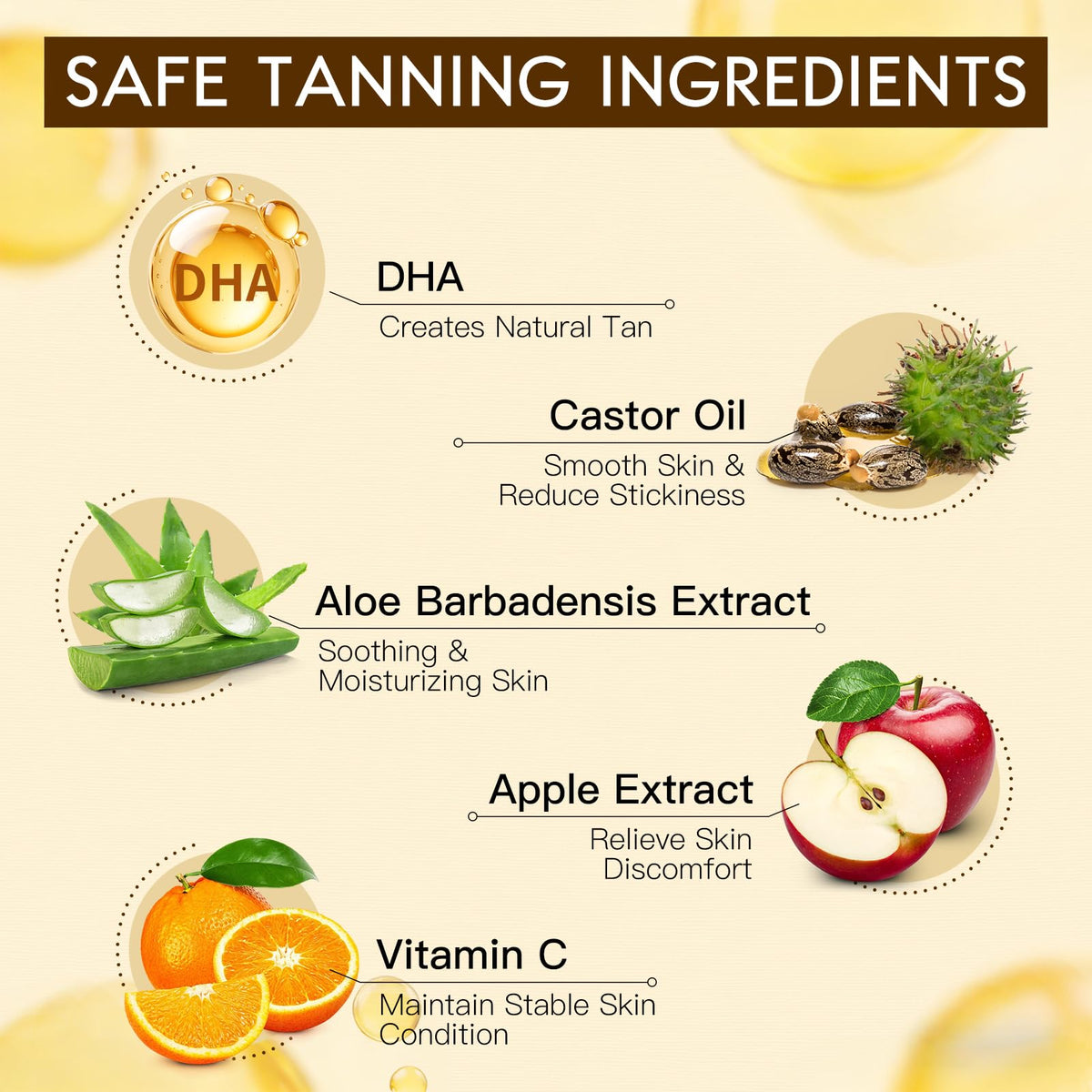 Pjordo self tanning drops body application on smooth skin.