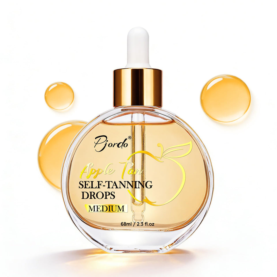 Pjordo self tanning drops bottle pour for an even, streak-free glow.