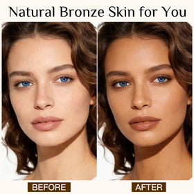 Pjordo self tanning drops on skin for moisturized finish.