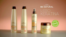PLACENTA LIFE Be Natural Liso Keratina finished look with sleek, straight, shiny hair.