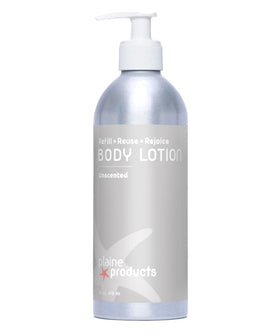 Plaine Products unscented eco-friendly lotion in pump bottle for daily hydration