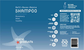Plaine Products shampoo foam seen during wash shows clean, manageable hair results