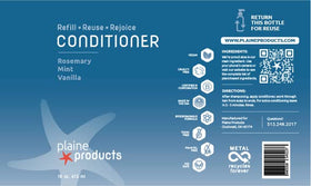 Plaine Products USA-made bottles and formulas for quality hair care.